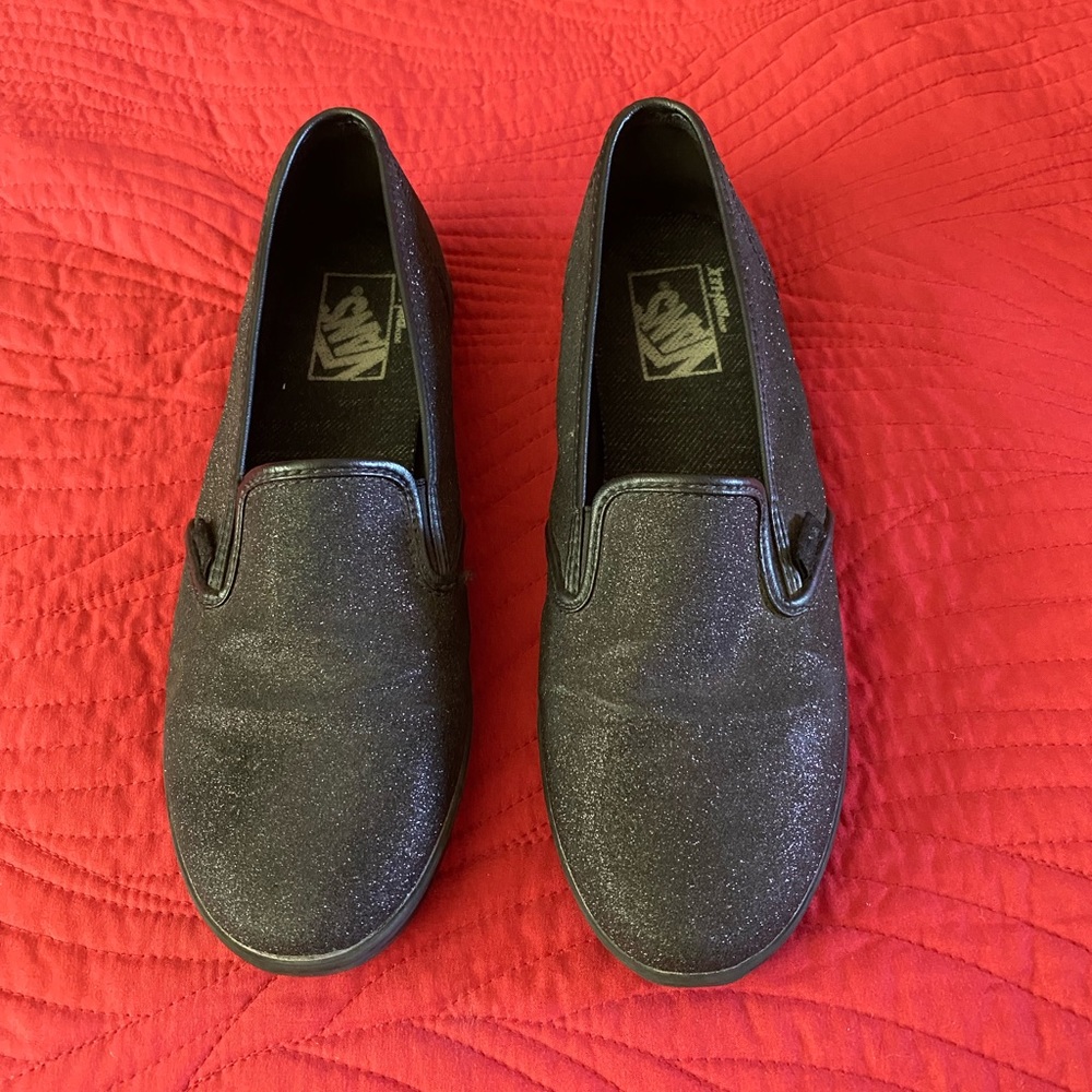 Black Sparkle Vans